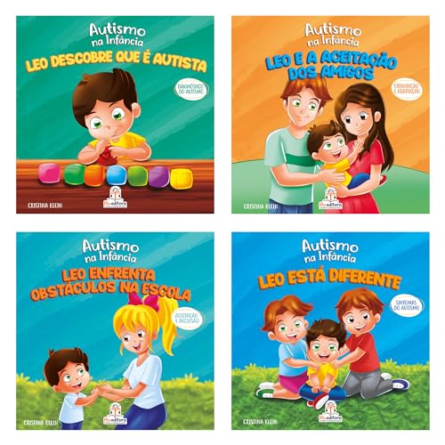 Kit com 4 livros - Autismo na infância