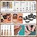 All-in-1 Leather Working Tools Kit for Beginners Professional, Starter Leathers Tooling Crafting Working Making Tool and Supplies Kit Set for Adult, Include Leather Pony, Stamping Punching Tools