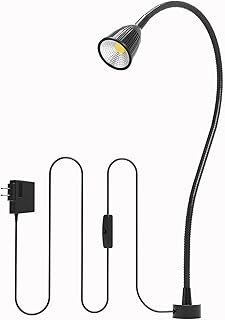 S SHUN CAN DA Led Magnetic Work Light 400mm FlexibleGooseneck lamp 500 Lumens 120 Volt forSewing Machine Lathe Milling Drill PressIndustrial Lighting (5W Magnetic Base)