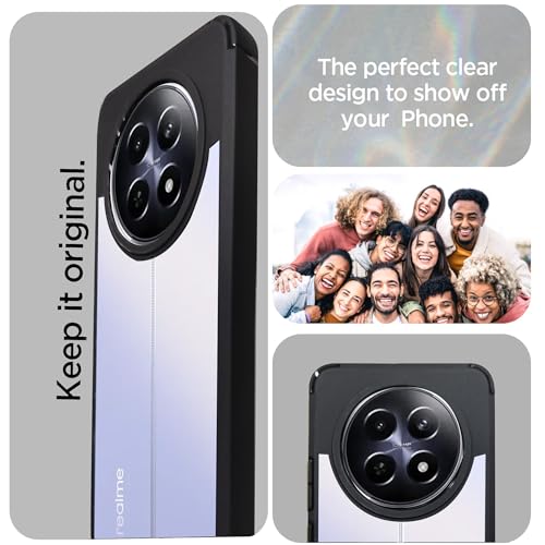 Image of A rtistque Hard Clear Back Cover Case for Realme Narzo 70x 5G / N65 / Realme 13 /12 / 12X 5G / C65 5G |Shockproof TPU|Stylish Protective Design|Realme 12 5G / 12X 5G /Realme 13 5G ack Cover-Transparent