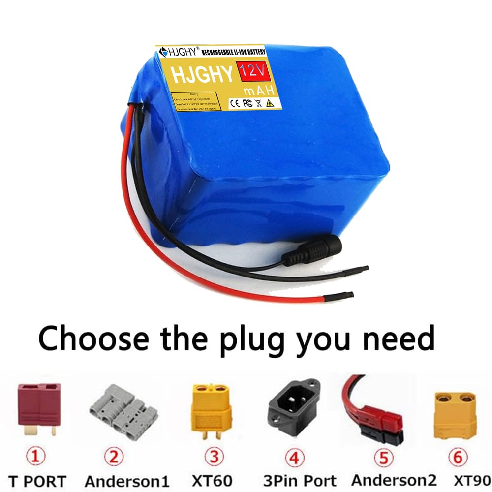 Batería de Litio-Ion de 12 V, 20 Ah, 30 Ah o 40 Ah. Batería de Repuesto de 12 voltios para Dispositivos eléctricos de 12 V, generadores solares, Uso doméstico y emergencias.