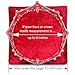 Resonant Energies 6.5 Inch Square Cherry Red Crushed Velvet Tiara & Crown Display Pillow Stand, 'Bean Bag' Support, TPV60M