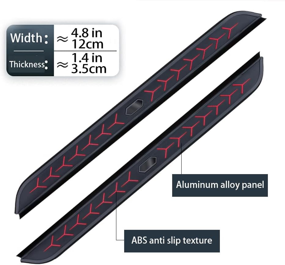 2Pcs Barras Laterales Running Boards Aluminio para Jeep Compass 2017-2025 miniatura 2