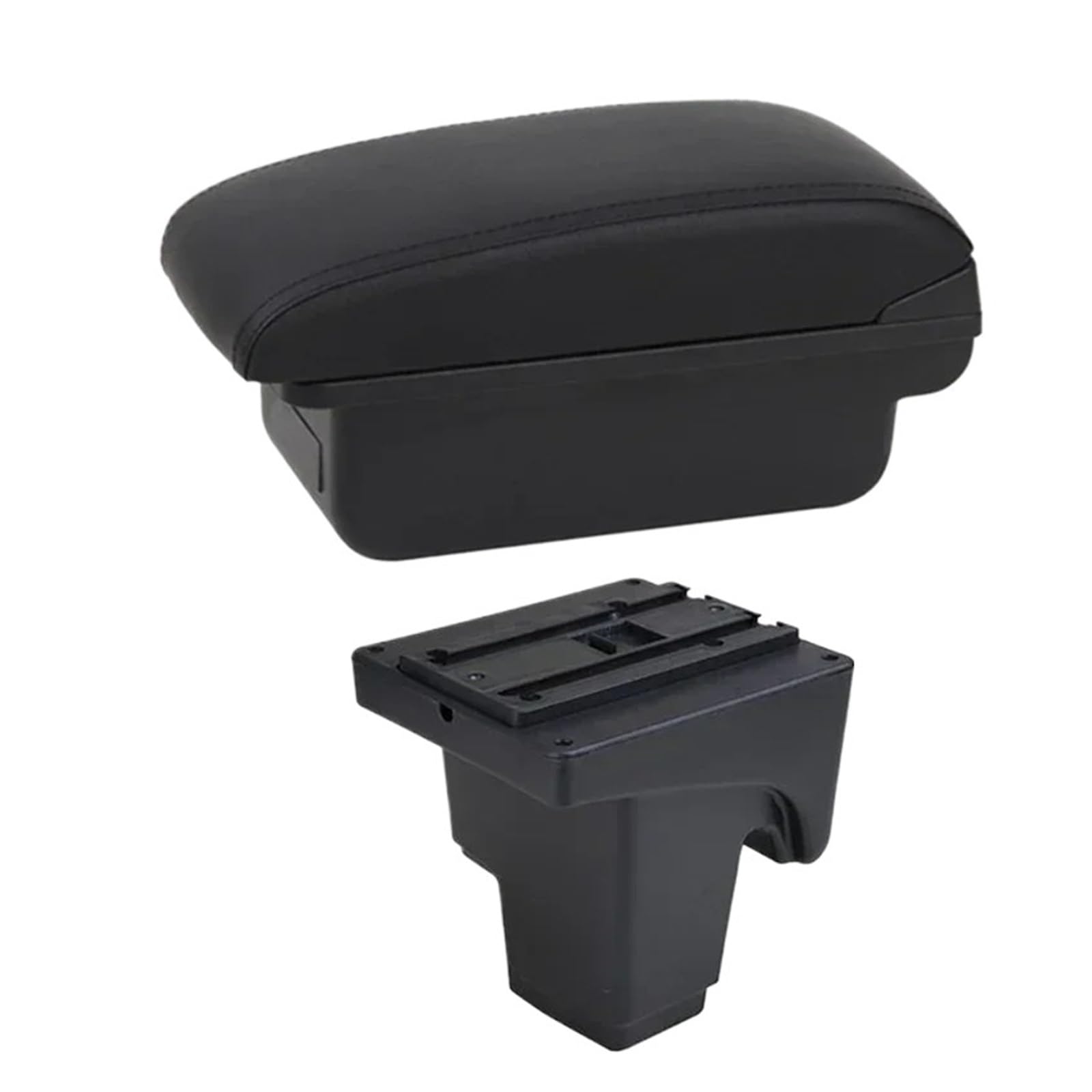 UDHQAJC For Focus 3 For Mk3 2011-2020 Car Armrest Box- Leather Interior Modification Storage Box With USB Car Centre Console Armrest Box