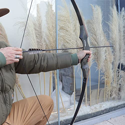 Obert Black Hunter Archery Takedown Recurve Bow American Longbow Adult