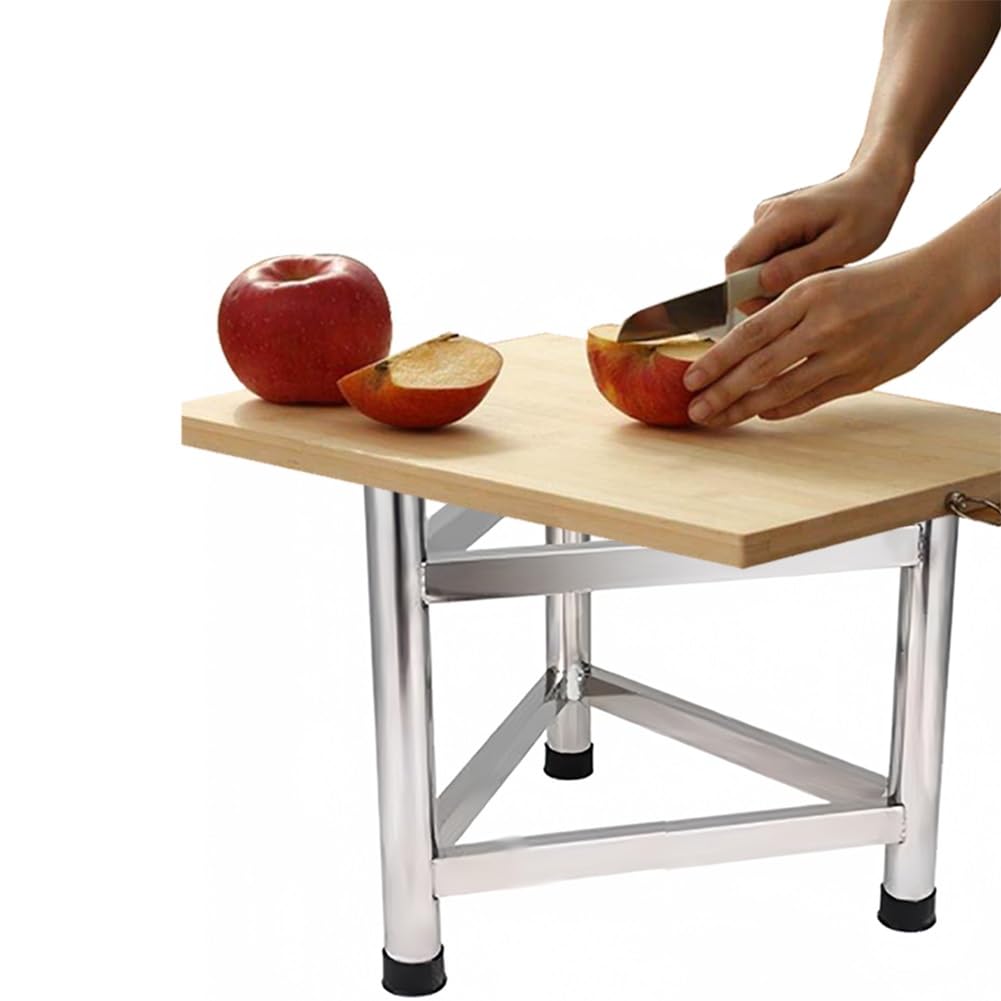 Kitchen Base Thermal Bucket Bracket, Thick Stainless Steel Bucket Rack, Thermal Bucket Mobile Rack, Soup Pot Mobile Trolley, Multi-functional Heavy-duty Trolley ( Color : Silver-A , Size : 50x45cm )