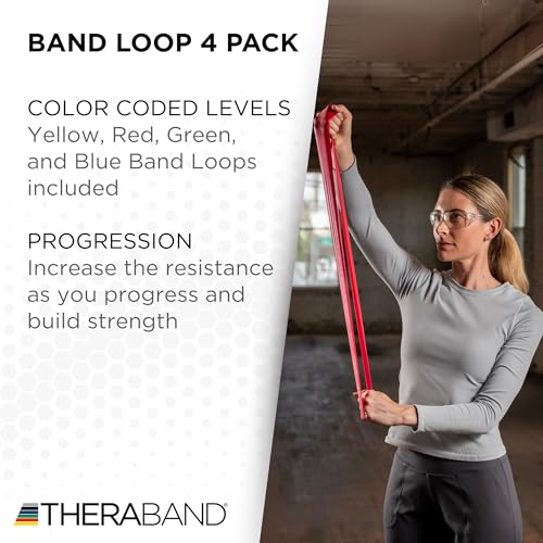 THERABAND Resistance Band Loop Set, Resistance Bands for Kids, Band Loop Kit for Workouts, Beginner to Advanced Levels for Exercise, Rehab, Physical Therapy, & Stretching - Image 4