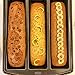 Chicago Metallic Professional Lasagna Trio Pan, Perfect for loaf breads, cakes and more 12.5 by 16 by 3 inches, Silver