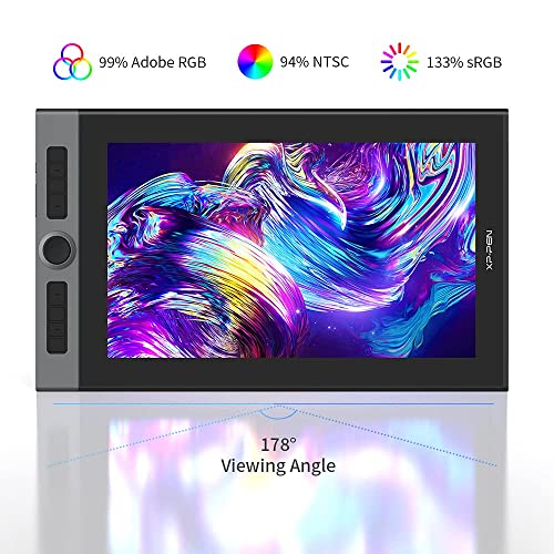 XPPen Artist Pro 16 Grafiktablett mit Display, 15,4 Zoll volllaminiertes Bildschirm, Pen-Display mit...