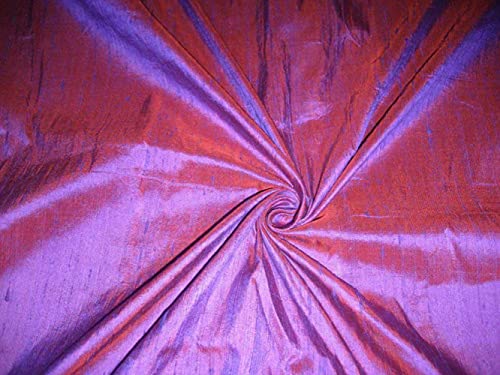 Tissu Dupioni soie violet orange : stop aux tissus ternes sans tenue