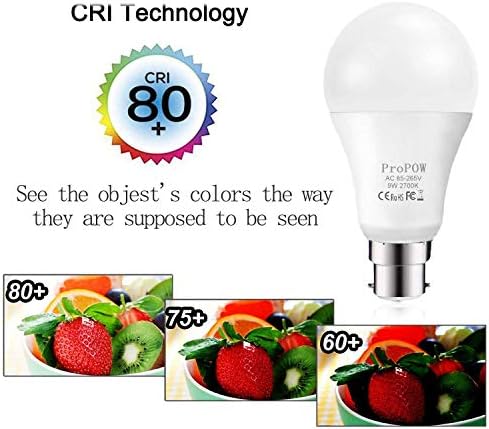 Dusk to Dawn Light Bulb,ProPOW 9W (60 Watt Equivalent) A19 LED Light Sensor Bulbs, Smart Automatic on/Off,Indoor/Outdoor Lighting Bulb for Porch Garage Hallway Patio (Soft White, B22, 2 Pack)