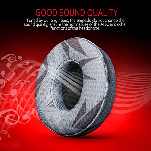 Reemplazo de Almohadillas para Auriculares Beats Solo 2 & 3 Wireless/Wired, Cojín para Oreja de Cuero de Proteína Premium y Espuma de Memoria con Kit, Súper Cómodo y Fácil de Instalar – Patrón KK miniatura 3