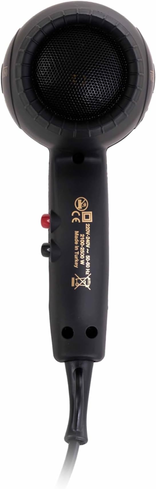 Ventoso V5 Exclusive Ionic 2500W Professional Hair Dryer and Blow Dryer Silk Touch Black