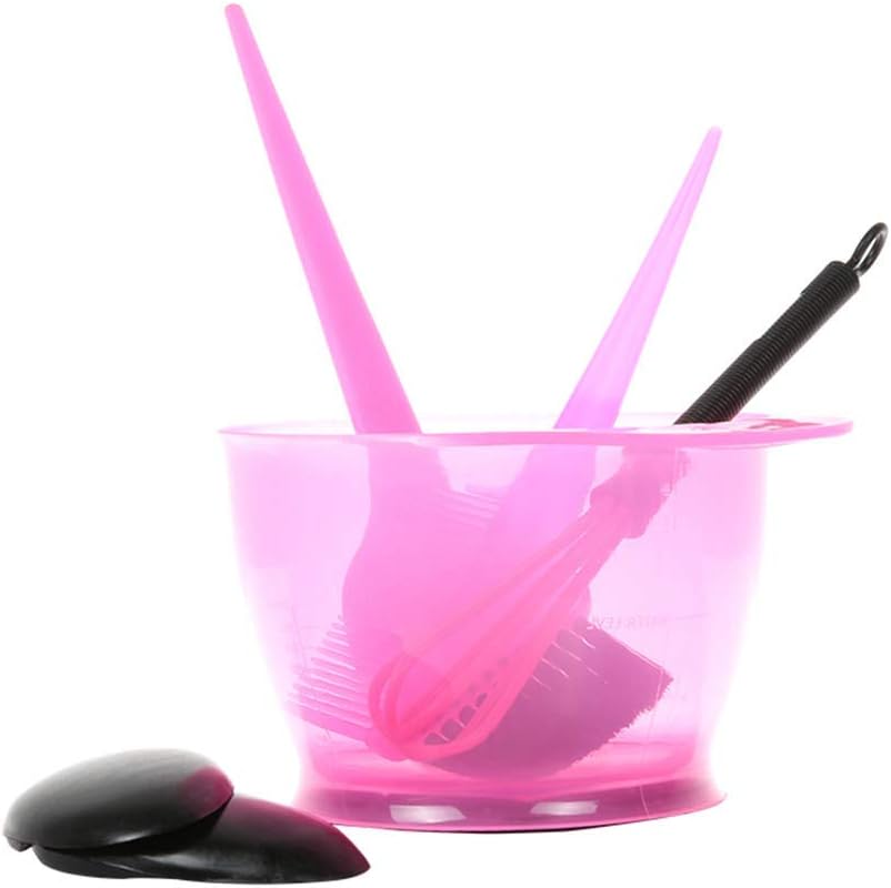 ORiTi5PCS Hair Dye Color Kit ORiTi Hair Dye Color Brush and Bowl Set Ear Caps Dye Mixer Hair Tint Dying Coloring Tool (side 2)