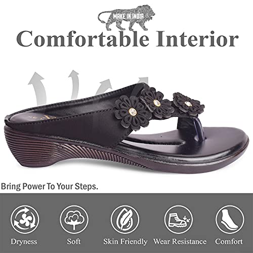 Image of XE Looks Comfortable Soft Wedge Slippers For Women