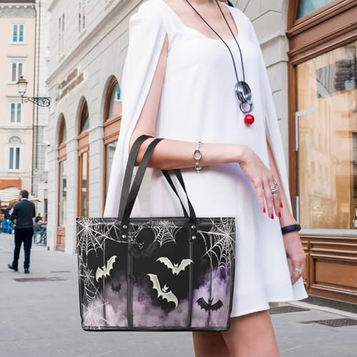 Bolso tote satchel de PU para mujer con asas miniatura 2