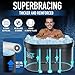 ISIDO Upgraded XL 129 Gal Oval Ice Bath Tub with Cover, Portable Cold Plunge Tub for Athletes Cold Water Therapy and Recovery - Ice Baths for Home Gyms Indoor use