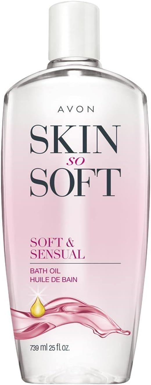 Skin So Soft Bonus-Size Soft & Sensual Bath Oil for Women – 25 fl oz, Scented Moisturizer for Dry Skin – Deeply Hydrating Body Oil for Bath & Shower – Softens & Smooths Skin