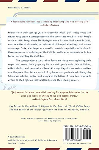 The Correspondence Of Shelby Foote And Walker Percy #TOP1