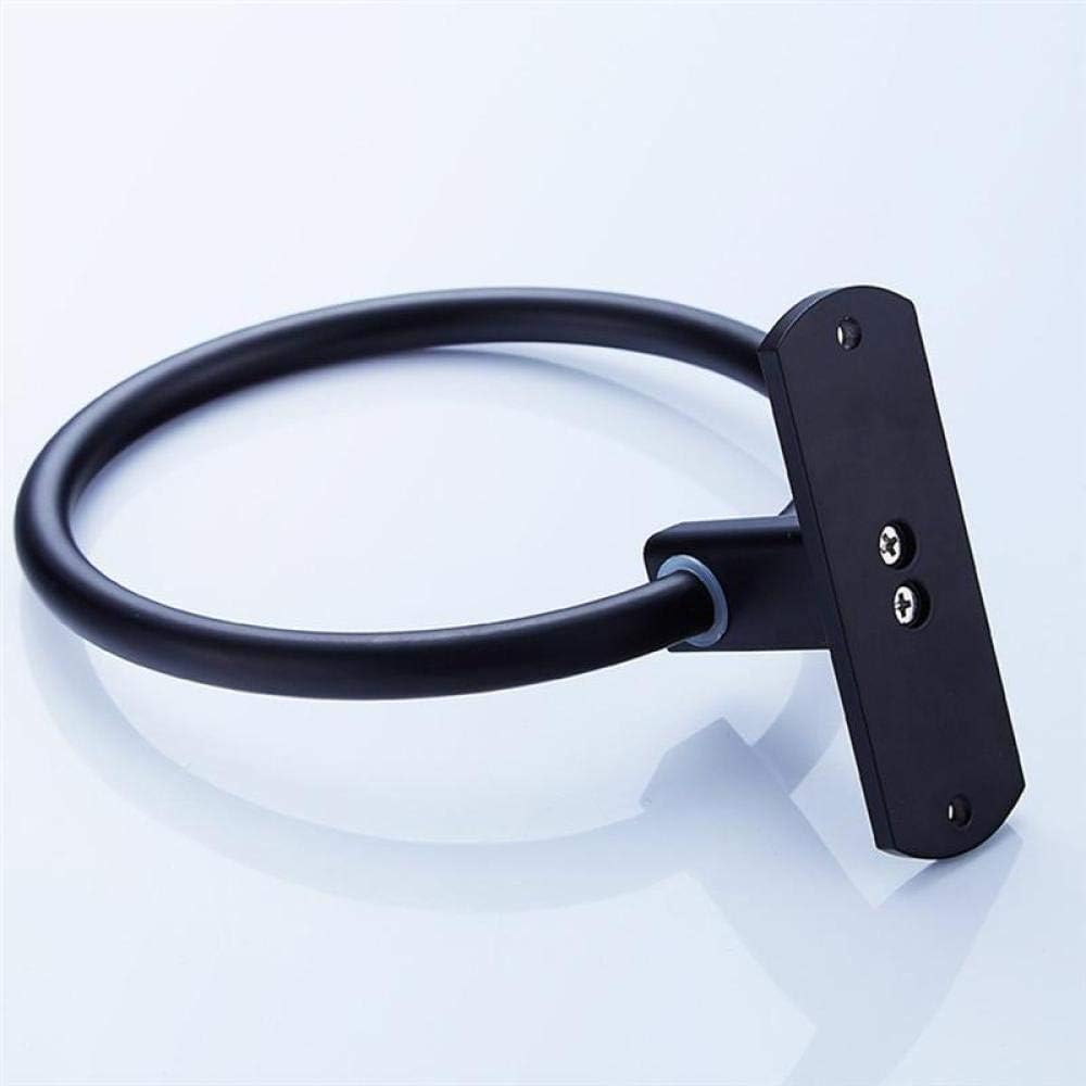 1pc Towel Bar Towel Ring Space Aluminum Round Wall Mounted Bath Towel Holder Towel Rack Towel Hanger for Kitchen Hotel Bathroom Hanging Towel Hanger (Towel Rack Only)