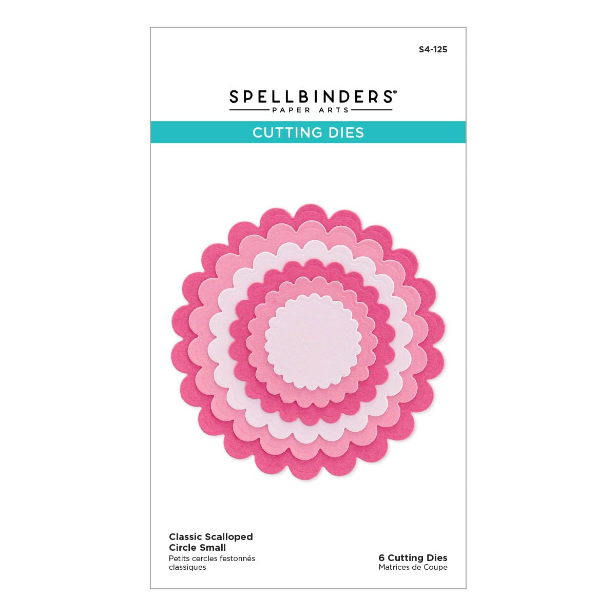 Spellbinders S4-125 Nestabilities Classic Scalloped Circles, Small Etched/Wafer Thin Dies