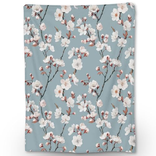 Ti Caldi Cherry Blossom Blanket | Soft Warm Fuzzy...