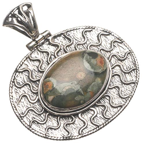 Pendentif Ocean Jasper argent pour sublimer vos tenues bohèmes chic