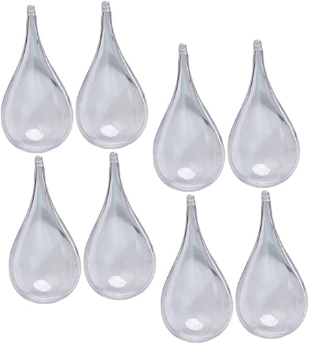 NOLITOY 24 bolas huecas rellenables de Navidad, bolas transparentes rellenables, bolas de Navidad transparentes, decoraciones de ceremonia de boda,