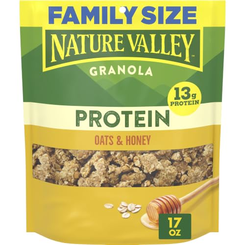 Nature Valley Oats &amp; Honey Protein Granola, Family Size, 17 oz