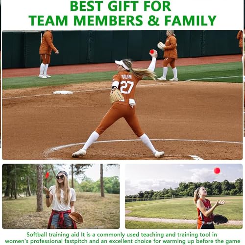Image of Mogseek Softball Spinner Fastpitch, 12Inches Softball Training Equipment for Pitcher Overhand Thrower Training Aid Equipment for Sports Practice Softballs & Top Collegiate Program