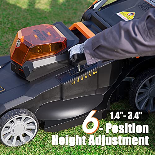 image for LawnMaster CLMFR6020A 0802 Cordless 21-Inch Brushless Push Lawn Mower 