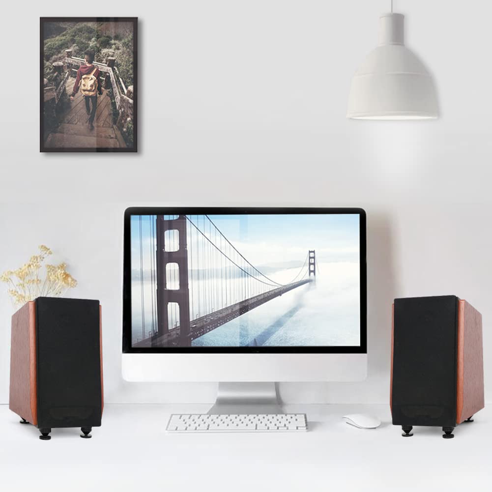 Set di 8 Punte per Altoparlante HiFi, Piedini in Lega di Alluminio, Supporto Nero