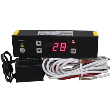 MXBAOHENG PC-201 Digital Temperature Controller Freezer Refrigerator Thermostat SF-201 (110V)