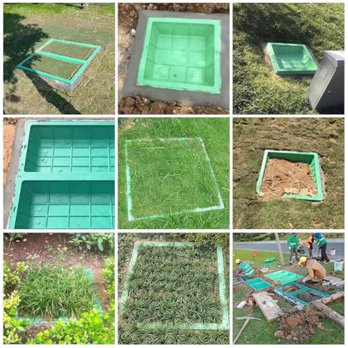Couvercle regard pelouse 70x70cm pour aménagement jardin net