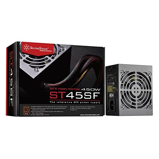 SilverStone SST-ST45SF v 3.0 - Serie Strider SFX, Fuente de alimentación PC 450W 80 Plus Bronce, Baja sonoridad 120mm