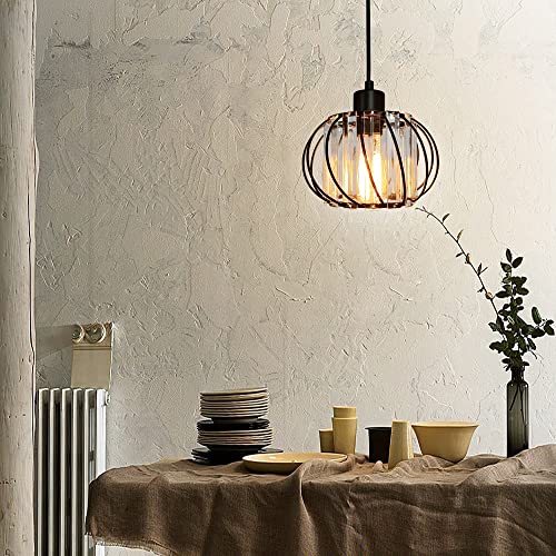 Lámpara de araña pequeña E27 para iluminar techos bajos con estilo retro 4