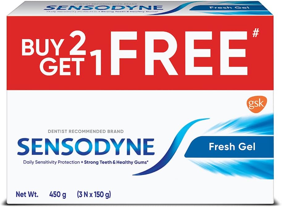 Fresh Gel Toothpaste Combo | Pack 3 x 150g