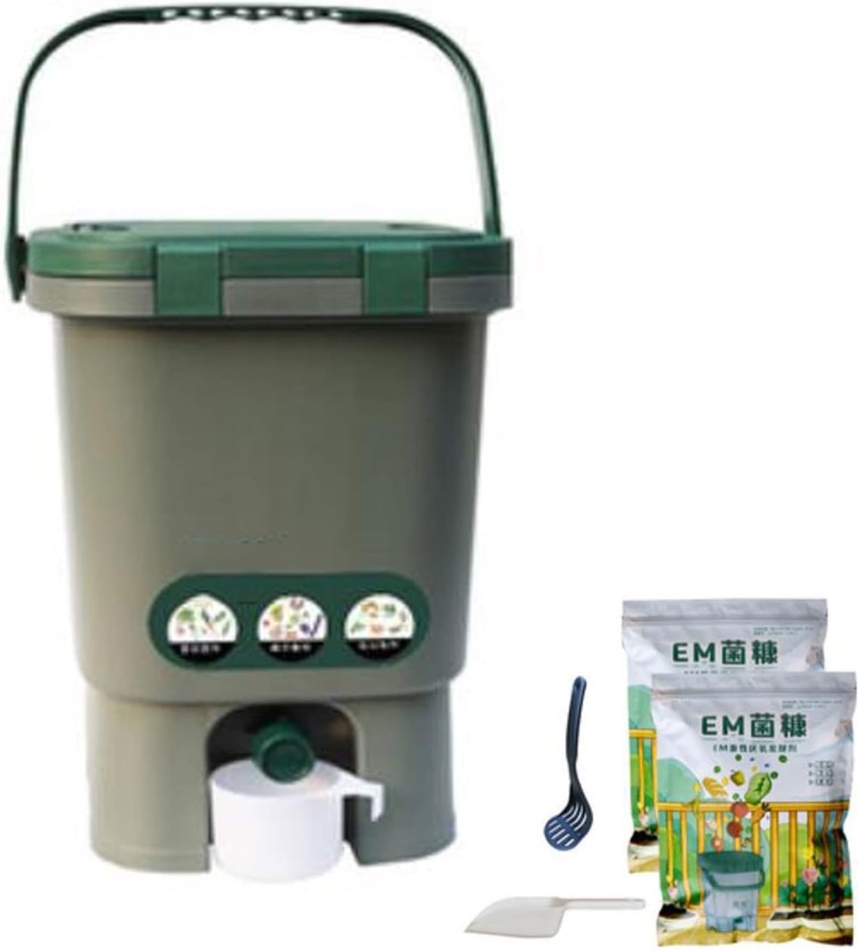 Compost Bin, 4 Gallon Kitchen Compost Bin, Indoor Countertop Composter Bin with Lid