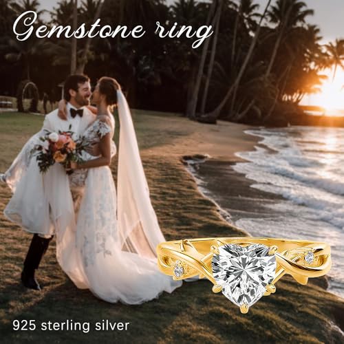 1-3 CT Heart Cut Moissanite Engagement Ring 10K 14K 18K White/Rose/Yellow Gold Infinity Heart Solitaire Ring Promise Anniversary Ring for Wife and Her4