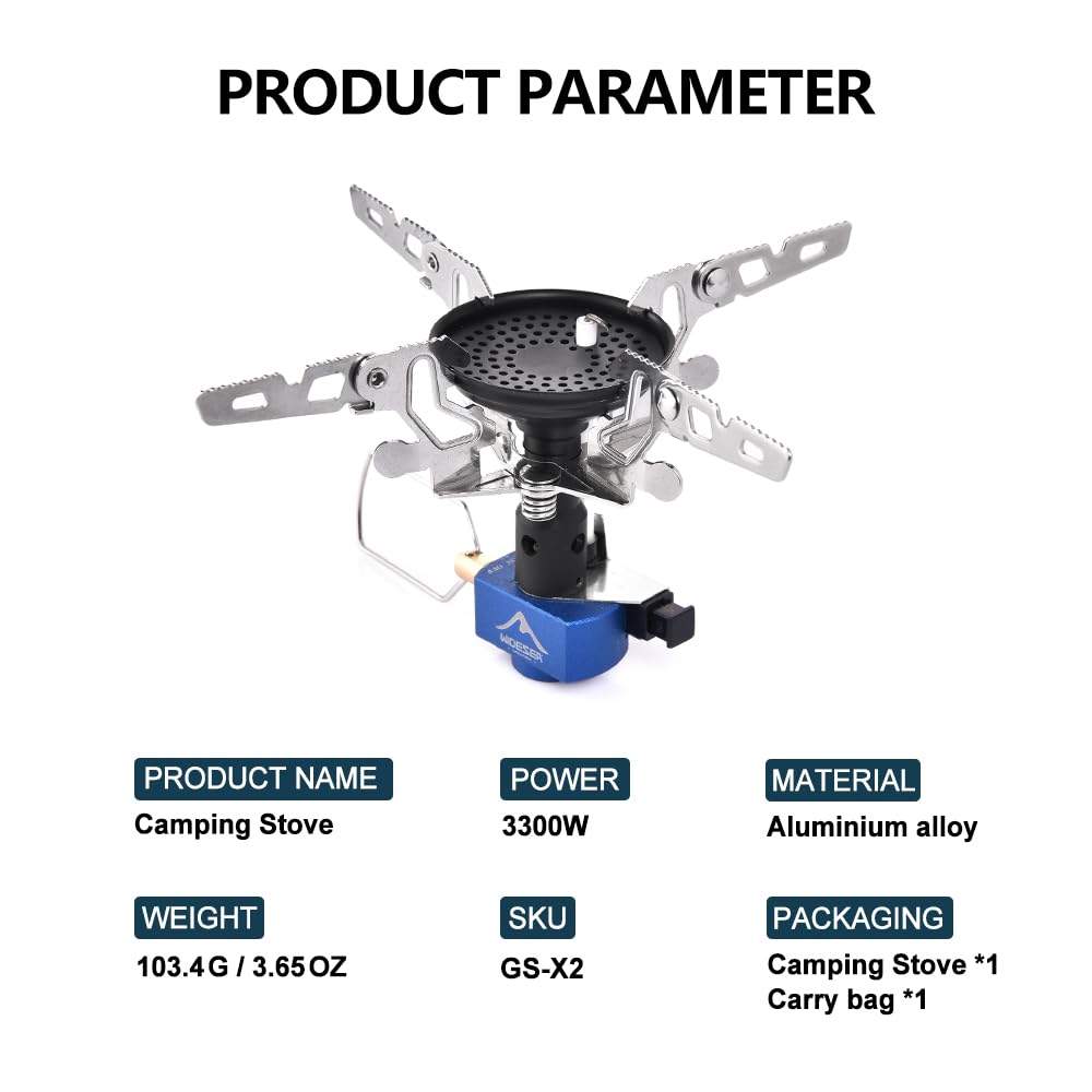 Widesea Camping Stove - Ultralight Portable Gas Burner -3 Widesea Camping Stove - Ultralight Portable Gas Burner -3