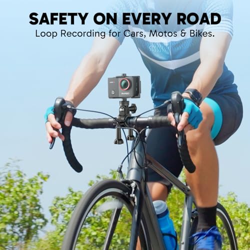 Image of AKASO EK7000 Pro 4K30 Action Camera with Touch Screen EIS 131FT Waterproof Underwater Camera 5X Zoom Remote Control with Waterproof Floating Hand Grip Bundle and Carrying Case Accessories Kit Bundle