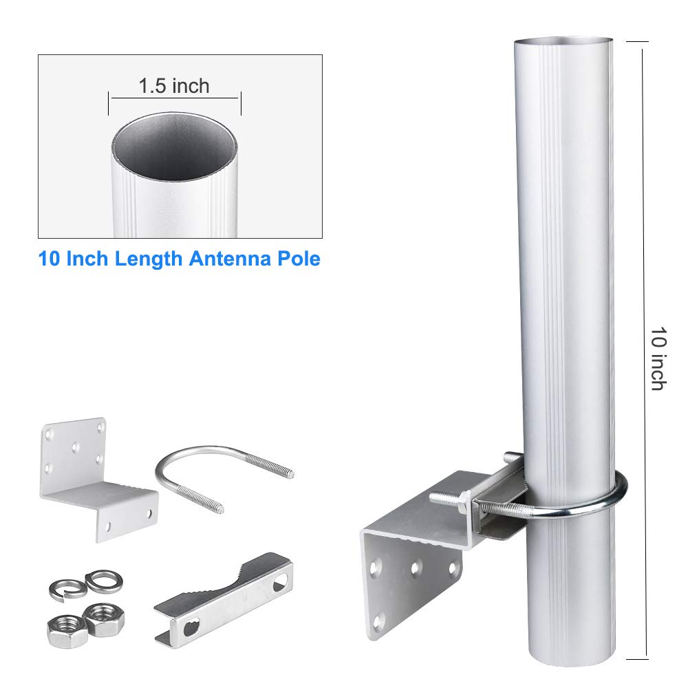 Buy Antenna Pole, Outdoor Antenna Mount Home Outside Antenna Mount