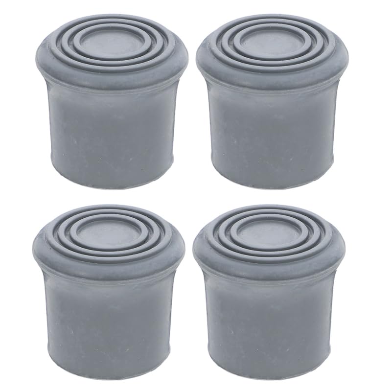 DIYEAH 4Pcs Non-Slip Rubber Feet Replacement for Shower Chair, Bath Stool, Toilet Chair and Walking Cane