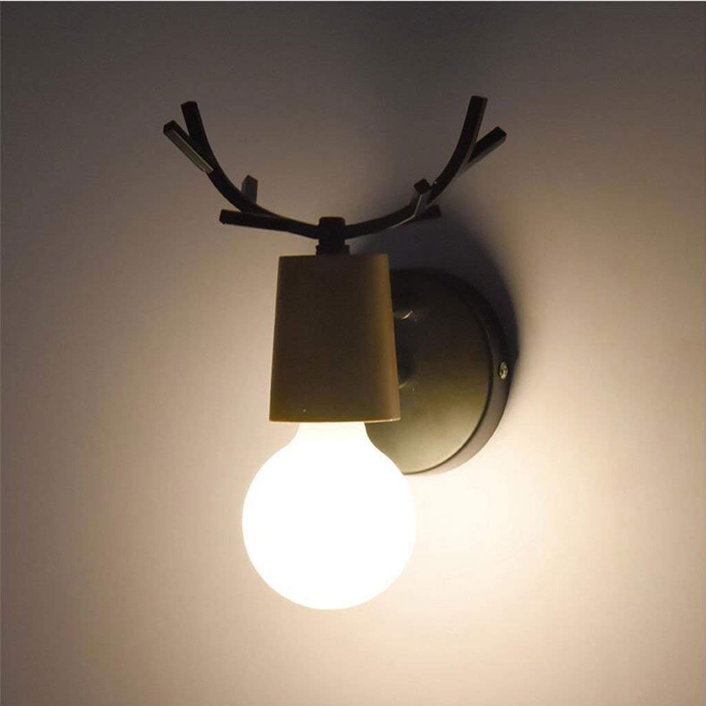 Lampe murale cerf noir veilleuse lit escalier couloir balcon salon