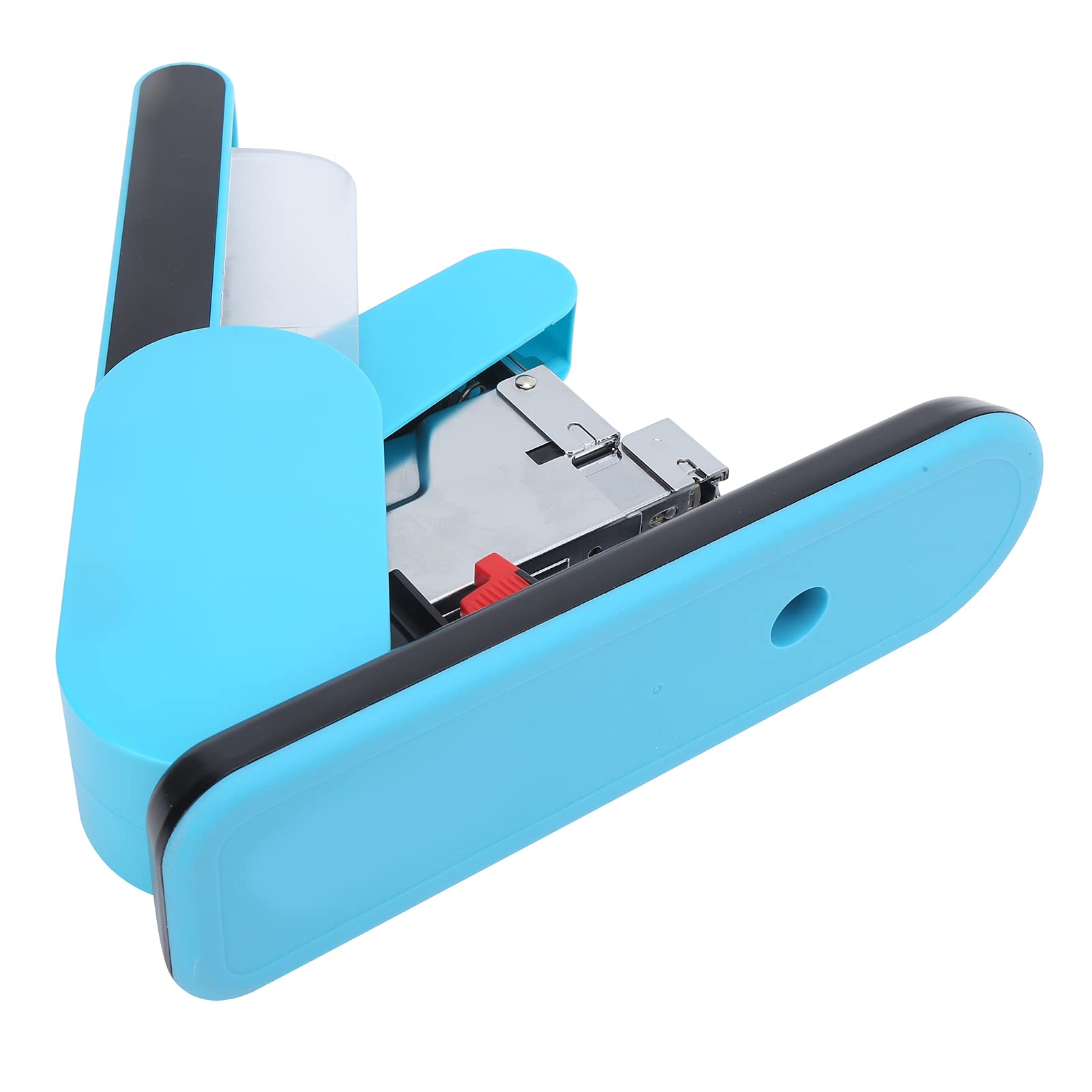 Tnfeeon Grapadora de Alta Capacidad 190 Hojas Grapadora de Alta Capacidad de Gran Guía de Papel Ajustable de Metal Deflector Antipellizcos Ahorro de Mano de Obra (BLUE)