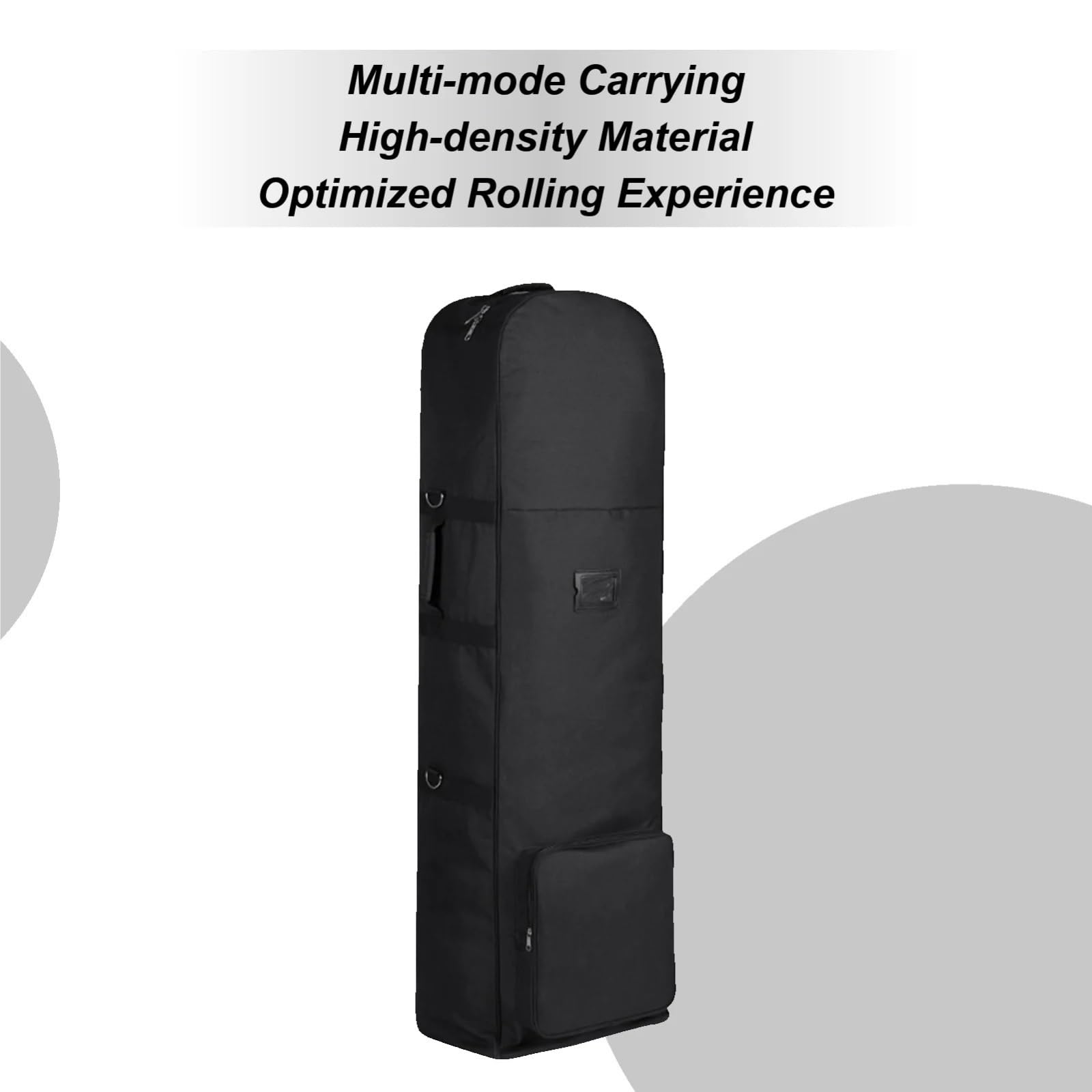 Abdeckung Golfbag Reise-Golftaschen-Tasche for Fluggesellschaften, Faltbare Sport-Zubehörtasche mit großer Kapazität und Rädern for Fitnessstudio, Camping