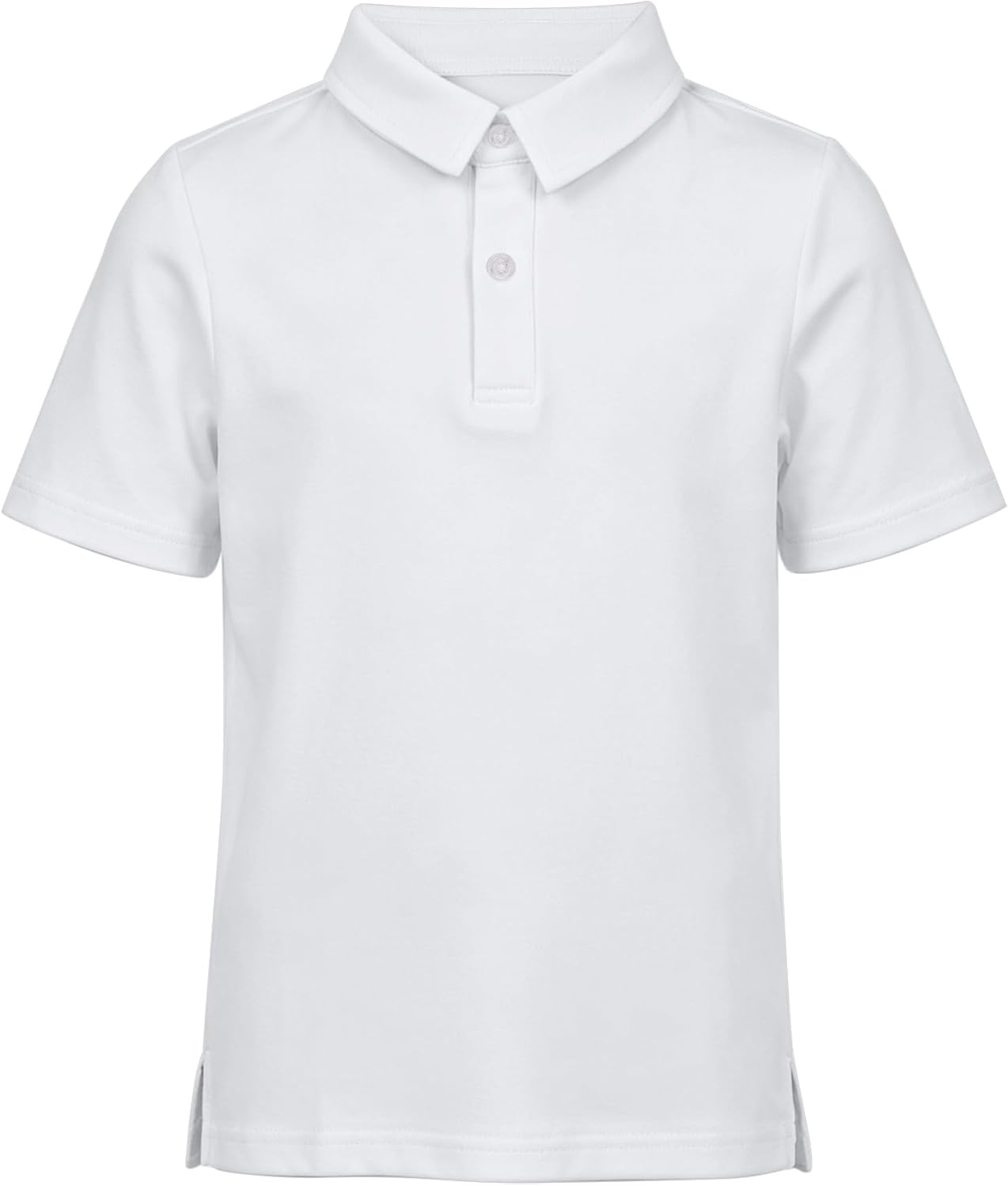 KUAIPAO Boys' Performance Short Sleeve Polo Shirt,Kids Dry Fit Golf Shirt School Uniform 5-14 Y