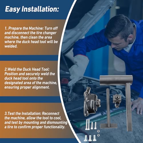 Image of Manual Tire Changer Duck Head Modification Welded Kit for Changing Tires Car Truck Trailer Tire Mounting Machine, Tire Changer Machine Tool Compatible with Most Car Wheels