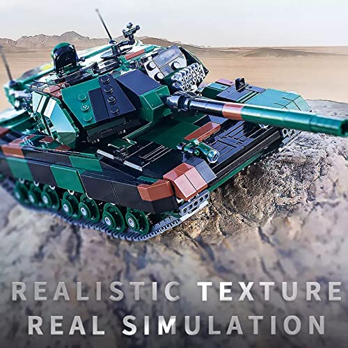 bnwent Panzer-Bausatz - 1:30 Military Series Schwerer Panzer DIY Bausteine Spielzeug Modellbausatz, Geschenke für Kinder… – Bild 3