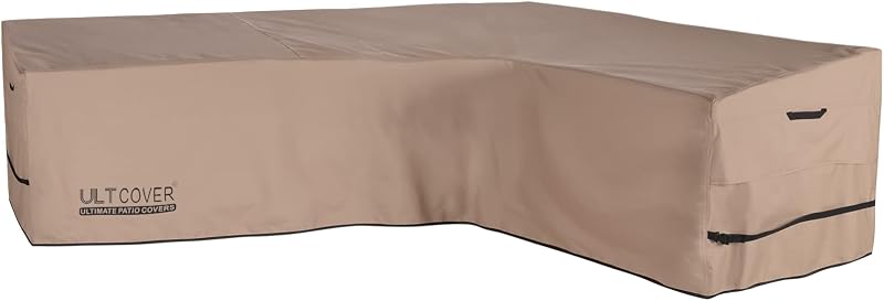 Funda para sofá con orientación derecha en forma de L para patio, impermeable, para sofá seccional de 6 plazas para muebles de exterior, 110 pulgadas de ancho (largo de espalda) x 85 pulgadas de ancho (lado derecho)